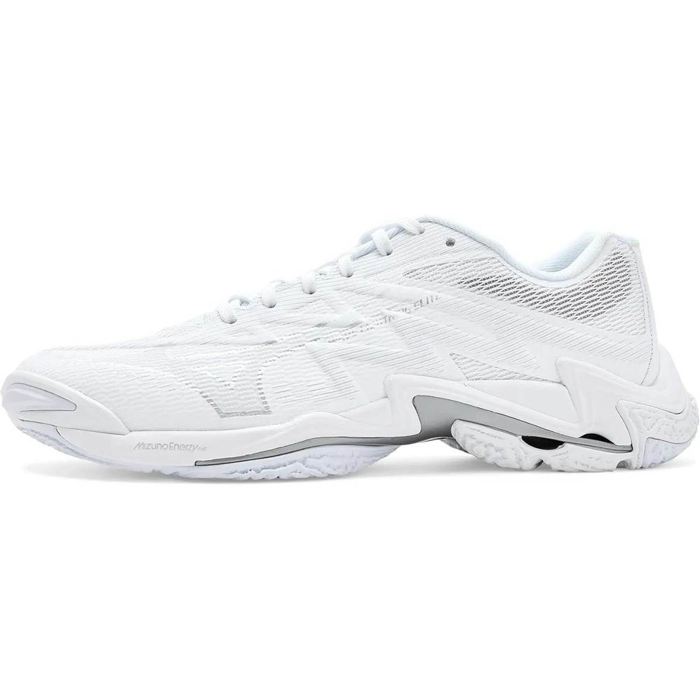 MIZUNO Wave Lightning Elite Mens Sz 11 Volleyball Shoes White/Silver V1GA260053